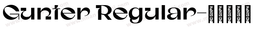 Gunter Regular字体转换